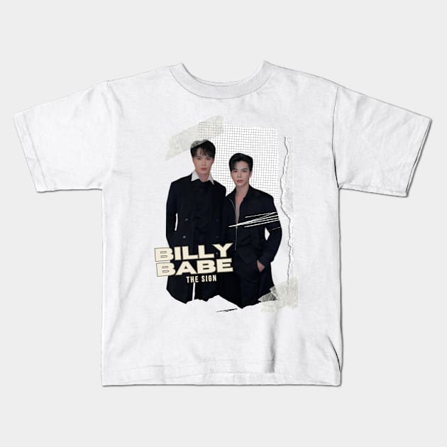 BillyBabe The Sign Thai BL Thriller Kids T-Shirt by LambiePies